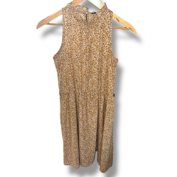 Waist-Defined Floral Hater Midi Dress WOMEN S Sleeveless Cottagecore Spring - Picture 16 of 16